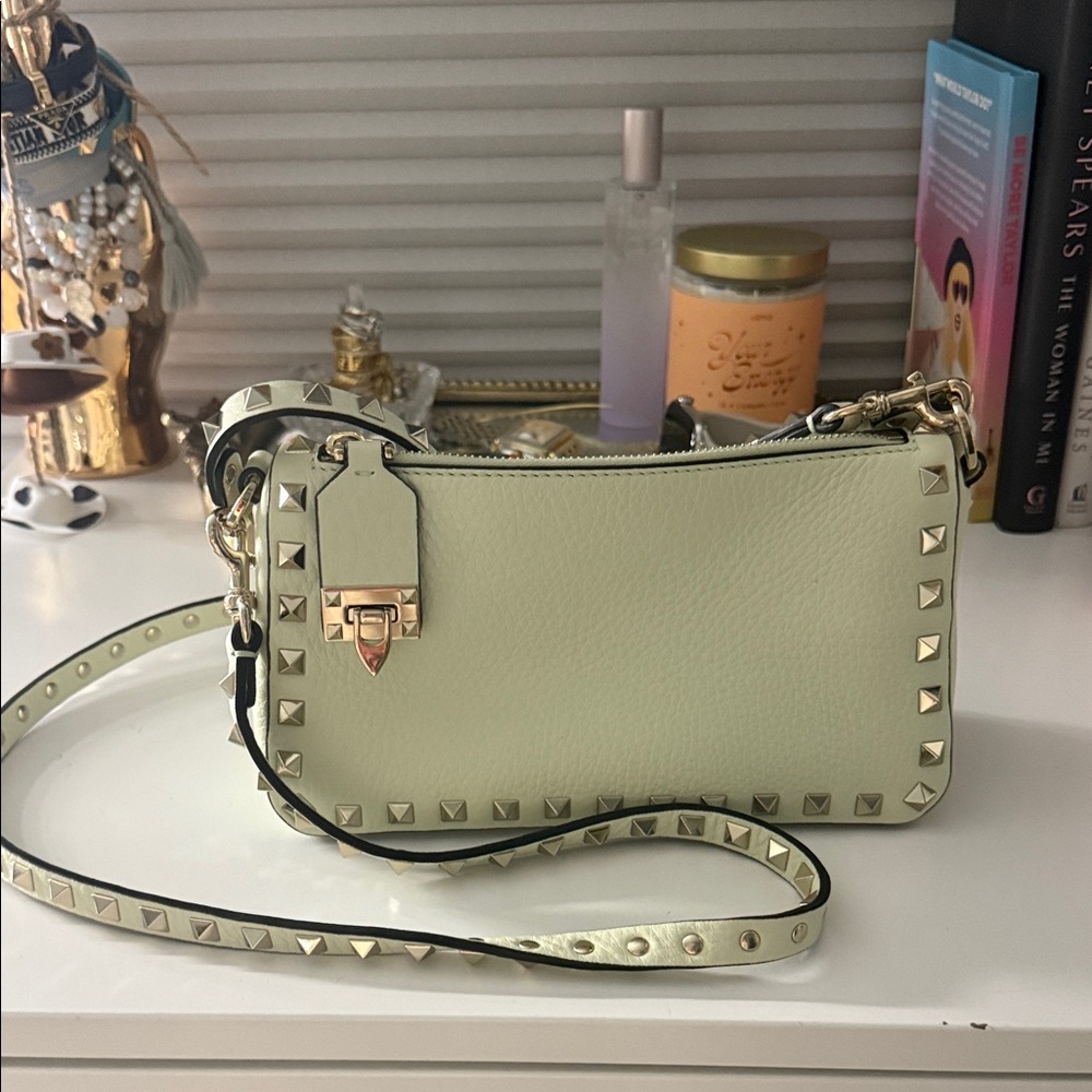 Black Friday Sale!! 💯 Authentic Light Green Studded Valentino Crossbody